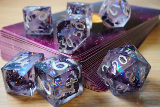 Spellfoil – Handmade Resin Dice Set