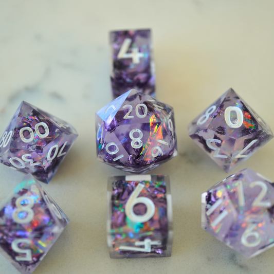Spellfoil – Handmade Resin Dice Set